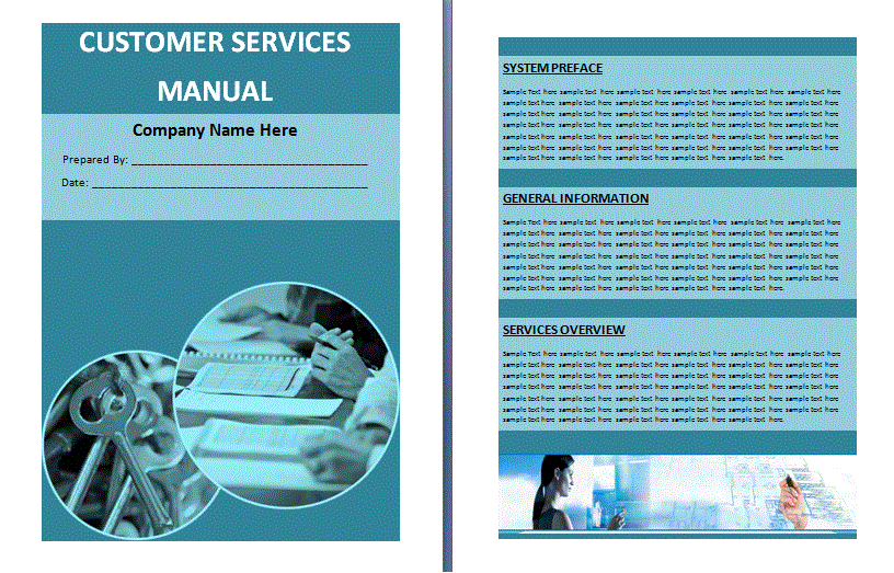 Free Customer Services Manual Format Free Manual Templates